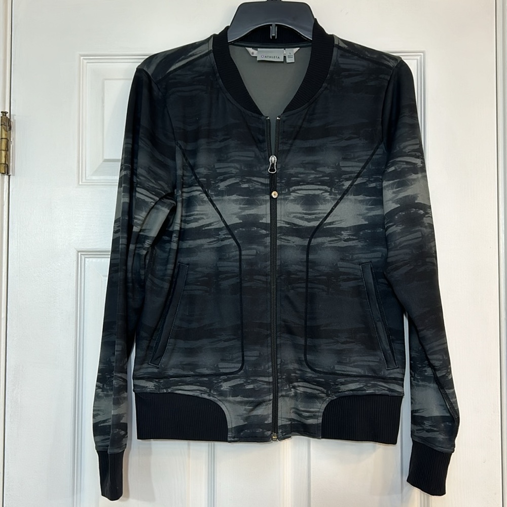 Athleta Womens Bombastic Zip Front Jacket-Size S